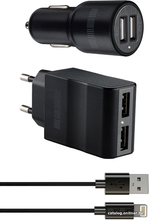 Сетевое зарядное InterStep IS-CK-IPAD52KRT-000B201 (комплект)