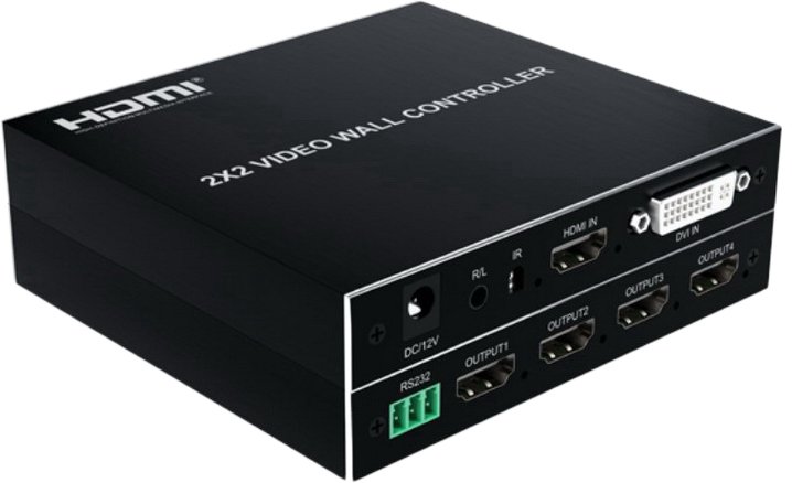 

Разветвитель USBTOP 2x2 HDMI FullHD на 4 экрана