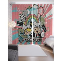 Комплект штор JoyArty Запчасти аниме p_65128 (145x265)