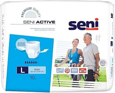 

Трусы-подгузники для взрослых Seni Active Large 3 (10 шт)