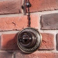 Кабель силовой Werker Ретро 2х1,5 20 м (витой коричневый, под заказ)_x000D_