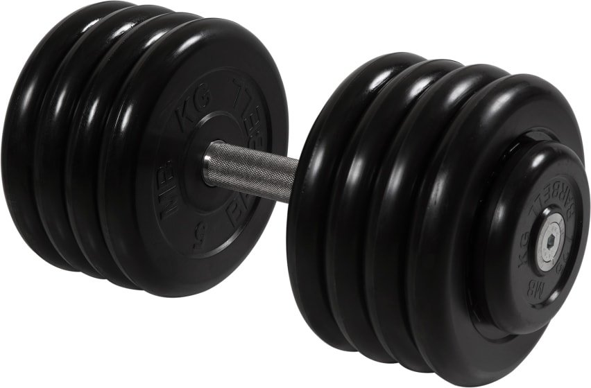 

Гантель MB Barbell Профи 43.5 кг (вращающаяся ручка)
