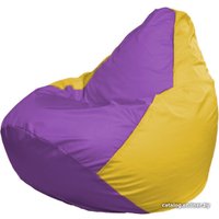 Кресло-мешок Flagman Груша Макси Г2.1-100 (желтый/сиреневый)