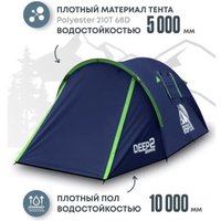 Треккинговая палатка RSP Outdoors Deep 2 (синий)