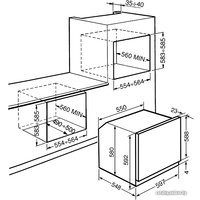 Электрический духовой шкаф Smeg SF700PO