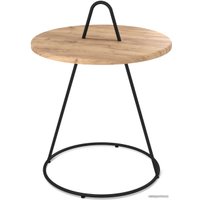 Журнальный столик Sheffilton SHT-CT36 (дуб тортуга/черный муар)