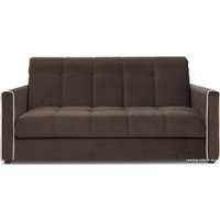 Диван Трия Лего Т1 160х200 (велюр, Galaxy 04 темно-коричневый)