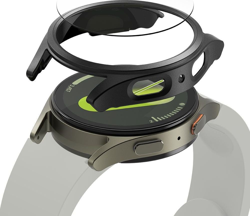 Чехол Ringke Slim & Tempered Glass для Galaxy Watch 7 (40mm) Titanium Black