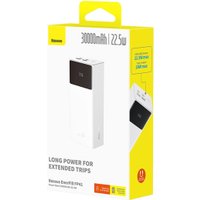 Внешний аккумулятор Baseus EnerFill FP41 Power Bank 22.5W 30000mAh (белый)