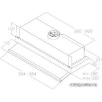 Кухонная вытяжка Elica Ciak 2.0 S GR/A/60 PRF0181902