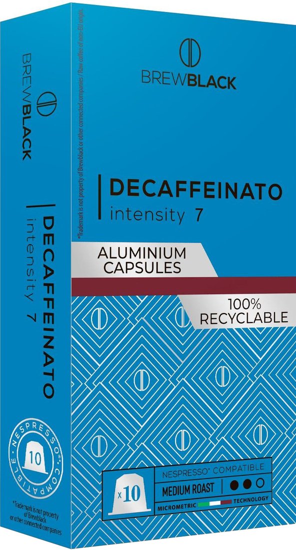 

Кофе в капсулах BrewBlack Decaffeinato Aluminium 10 шт