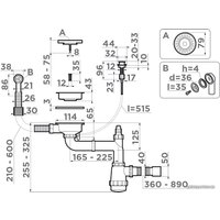 Сифон Omoikiri WK-1-CL-R-A AB