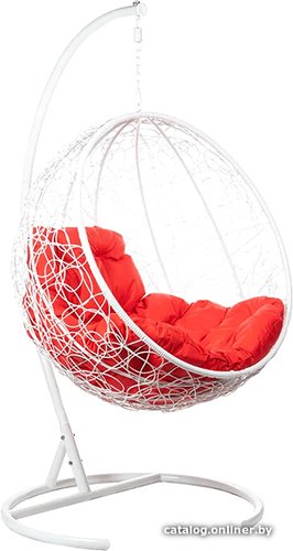 Подвесное кресло BiGarden Kokos (белый/красный)