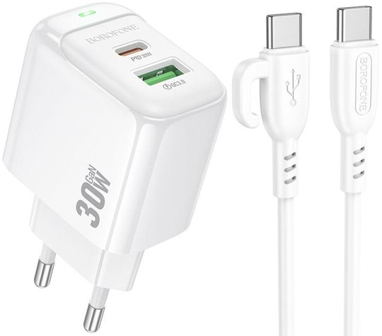 

Сетевое зарядное Borofone BAS45A USB Type-C (белый)
