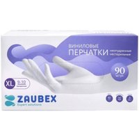 Виниловые перчатки Zaubex 9196680 (XL, 90 шт)