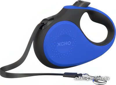 Поводок-рулетка XCHO Лента 5м (L, синий/черный)
