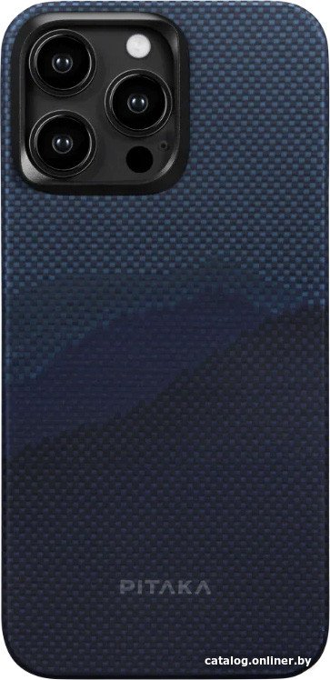 Чехол для телефона Pitaka MagEZ Case 4 для iPhone 15 Pro (over the horizon, синий)