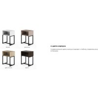 Тумба MONOFIX С металлическими опорами (дуб сонома/черный)