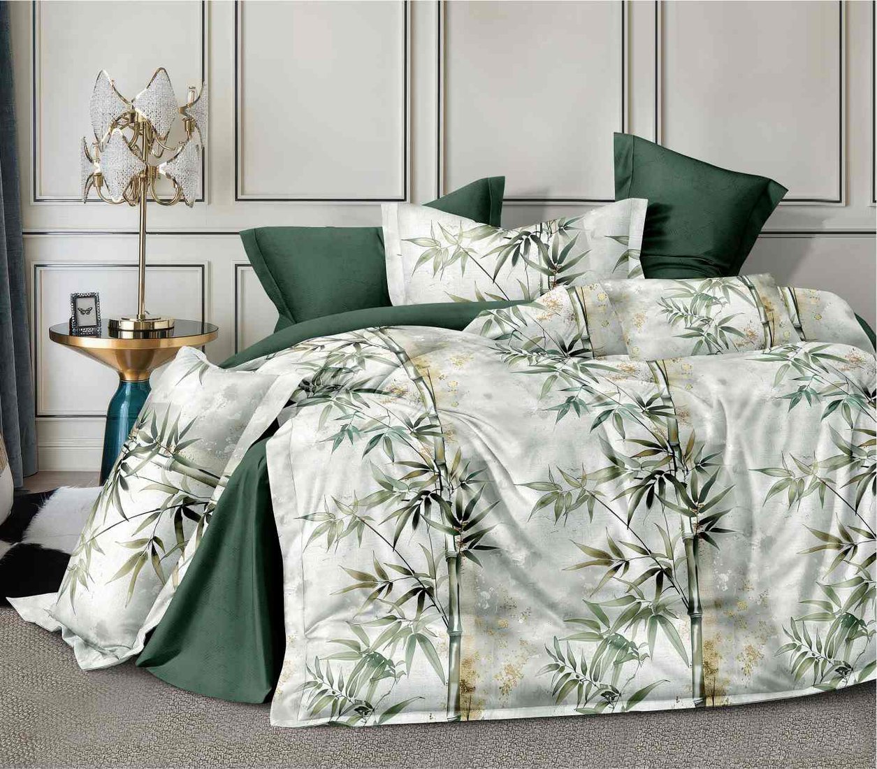 

Евро комплект постельного белья Камиса Евро 50х70 КПП-Е/50 (поплин, зелень)