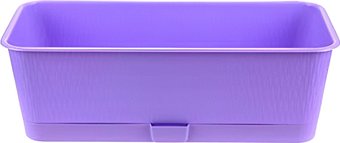 Кашпо 5 Plast Прованс Балконный ящик (9.5 л, лавандовый, с подставкой)