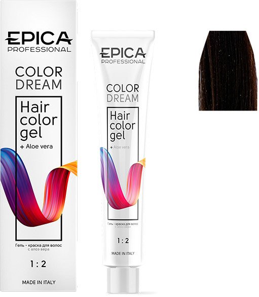 

Гель-краска Epica Professional Colordream 5.77 светлый шатен шоколадный интенсивный (100 мл)