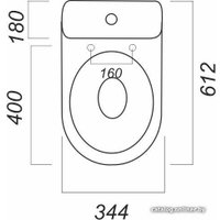 Унитаз Sanita Лада Эконом LDASACC01090111 в Солигорске