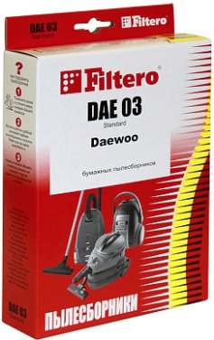 

Комплект одноразовых мешков Filtero DAE 03(4) Экстра