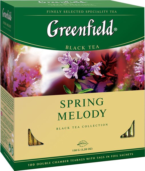 

Черный чай Greenfield Spring Melody 100 шт