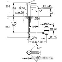 Смеситель Grohe Essence New S-Size 23589GN1 (золотой матовый) в Бобруйске