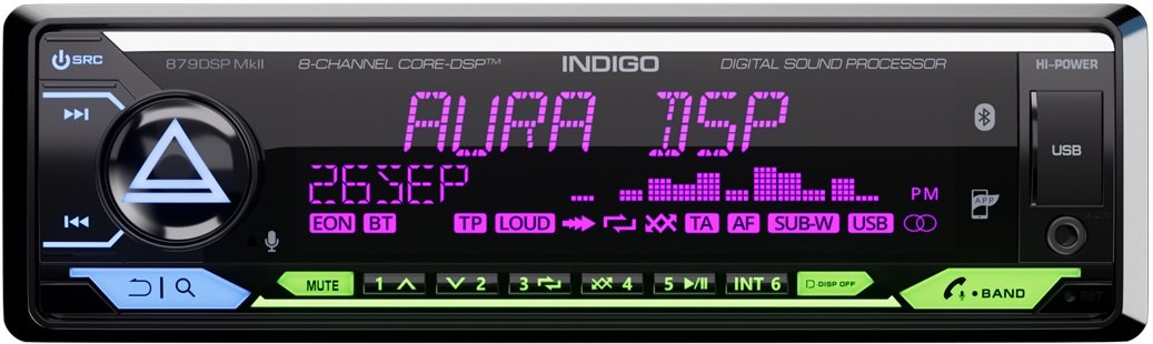 

USB-магнитола Aura Indigo-879DSP MkII Hi-Power