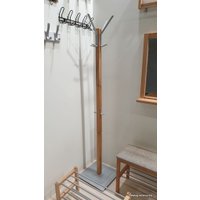 Вешалка для одежды Sheffilton Альберо SHT-CR11 985627 (прозрачный лак/алюминий металлик)