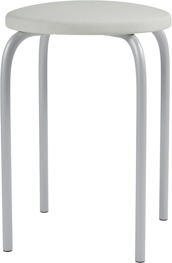 

Табурет Mio Tesoro Чико (молочный/металлик)