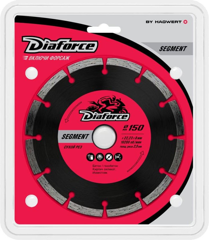 

Отрезной диск алмазный Diaforce Segment 500150