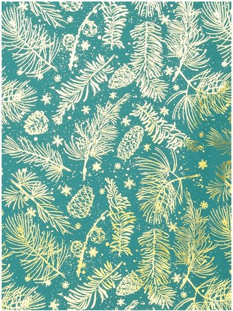 Упаковочная бумага Феникс-Презент Ветви 89609 70х100 см