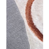 Ковер для жилой комнаты Pixel Rabbit Carving PX4005-DAIRE-CREAM-TERRA (1.6x1.6)