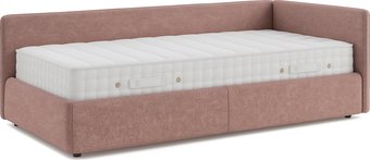 Кровать-тахта Sonit Nicole правый 90x200 шенилл Eclipse (02 пыльная роза)