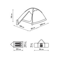 Треккинговая палатка RSP Outdoors Hill 2