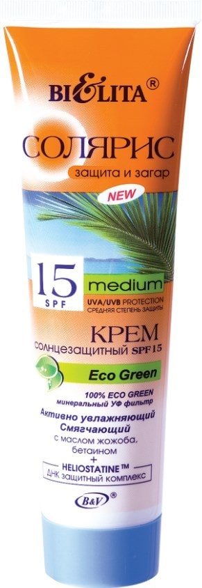 

Крем солнцезащитный Belita Крем солнцезащитный SPF 15 Eco Green 100 мл