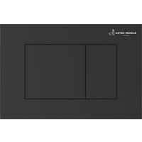 Унитаз подвесной Roxen Antares в комплекте с инсталляцией Asten Readle Zentralmodul AR0601-185B с черной матовой кнопкой