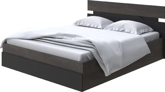 Кровать PROxSON Milton с ПМ 120x200 (дуб кантербери/черный)