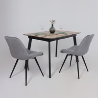 Стул Алвест AV 405 (поворотный (темно-серый бархат H-15/черный)