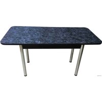 Кухонный стол Solt Мила 1 (костило тёмный/ноги круглые хром)