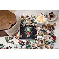 Пазл Eco-Wood-Art Ти-Рекс L в деревянной упаковке (570 эл)