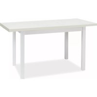 Кухонный стол Signal Adam 90-125/65 (белый мат/белый мат)