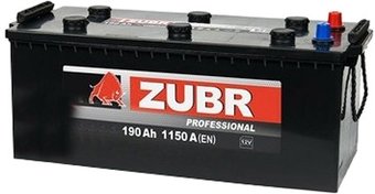 Автомобильный аккумулятор Zubr Professional (190 А/ч)