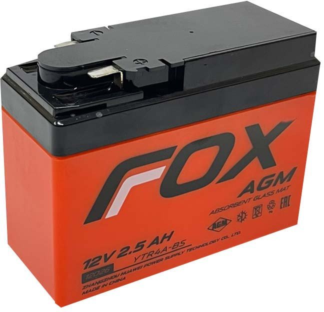 

Мотоциклетный аккумулятор Fox 12026 YTR4A-BS (2.5 А·ч)