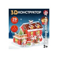 Конструктор Unicon 3D Веселая карусель с гирляндой 9691262