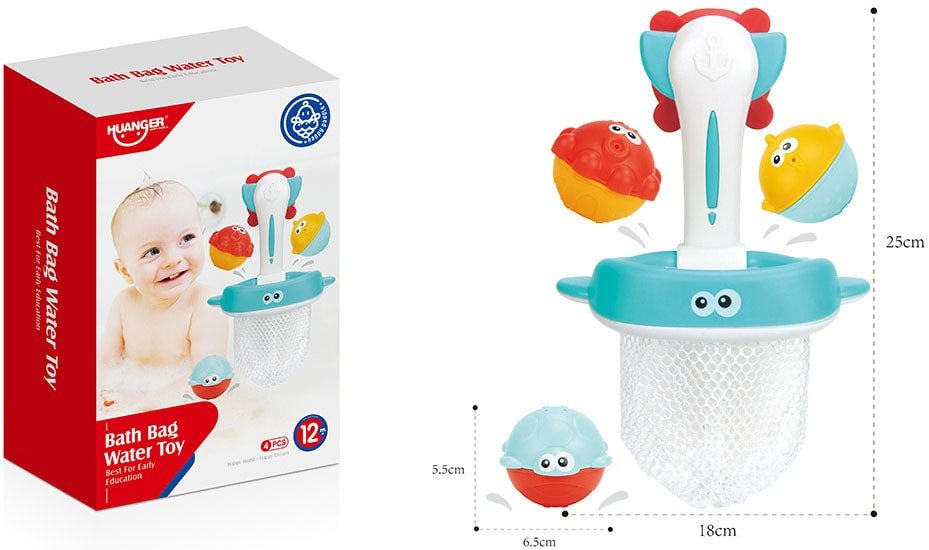 

Набор игрушек для ванной Huanger Рыбки HE0262