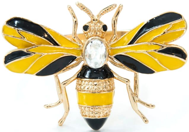 

Кольцо для салфеток Arya Bee 8680943222749 (4 шт, золото)