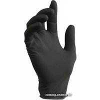 Нитровиниловые перчатки Wally Plastic S 100 шт (черный)